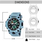 Walrus Blue Analog Digital Wrist Watch For Men