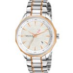 Walrus White Dial Analog Leather Strap Wrist Watch For Men