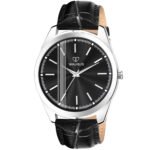 Walrus Black Dial Analog Leather Strap Wrist Watch For Men