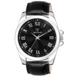 Walrus Black Dial Analog Leather Strap Wrist Watch For Men