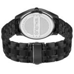 Walrus Black Dial Analog Brass Chain Wrist Watch For Men With PUSH Button Lock