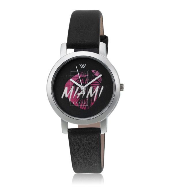 Walrus Multicolor Dial Analog Leather Strap Wrist Watch For Women