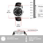 Walrus Black Dial Analog Leather Strap Wrist Watch For Men