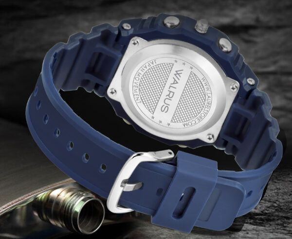 Walrus Blue Analog Digital Wrist Watch For Men