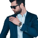 Walrus Black Dial Analog Date Date Leather Strap Wrist Watch For Men