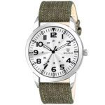 Walrus Silver Dial Analog Leather Strap Wrist Watch For Men