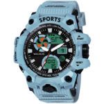 Walrus Blue Analog Digital Wrist Watch For Men