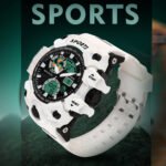 Walrus White Analog Digital Wrist Watch For Men