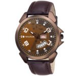 Walrus Invictus XXII Series Brown Dial Wrist Watch For Men With Day & Date Function