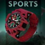 Walrus Red Analog Digital Wrist Watch For Men