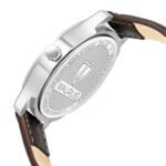 Walrus Silver Dial Analog Day Date Function Leather Strap Wrist Watch For Men