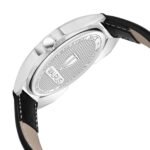 Walrus Black Dial Analog Day Date Function Leather Strap Wrist Watch For Men