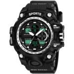 Walrus Silver Analog Digital Wrist Watch For Men