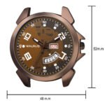 Walrus Invictus XXII Series Brown Dial Wrist Watch For Men With Day & Date Function